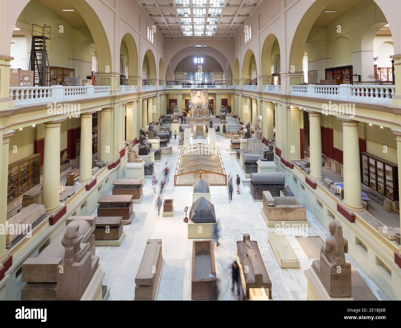 Main hall, egyptian museum, Cairo, Egypt Stock Photo
