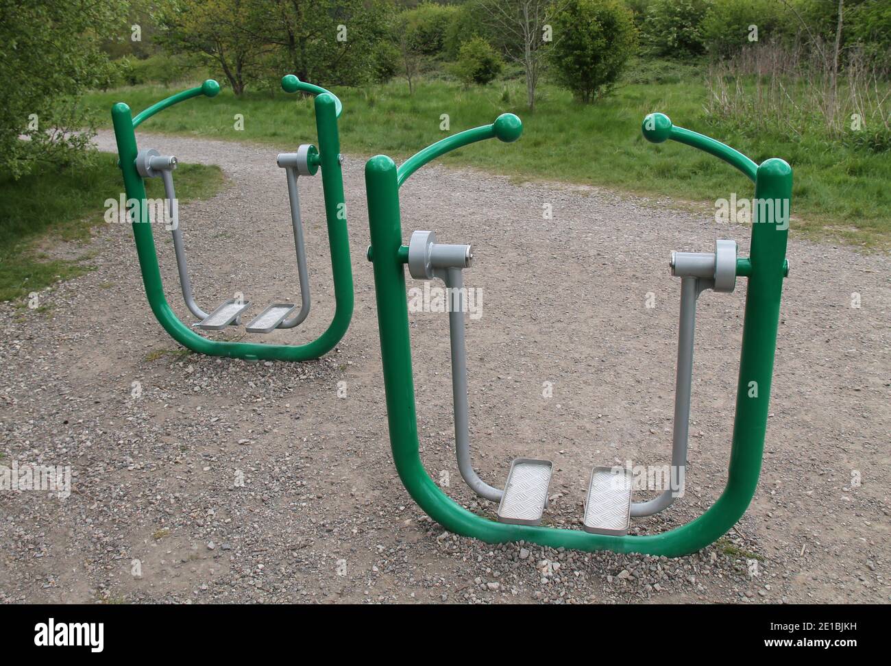 Outdoor Gym Fitness Health Walker Swing Equipment Stock Photo Alamy