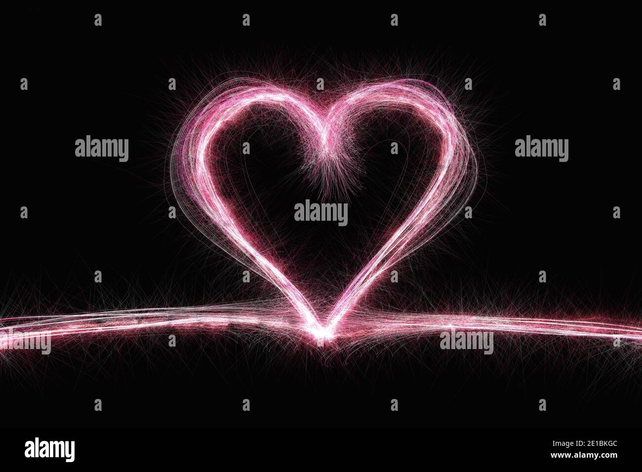 Glowing pink heart hires stock photography and images Alamy
