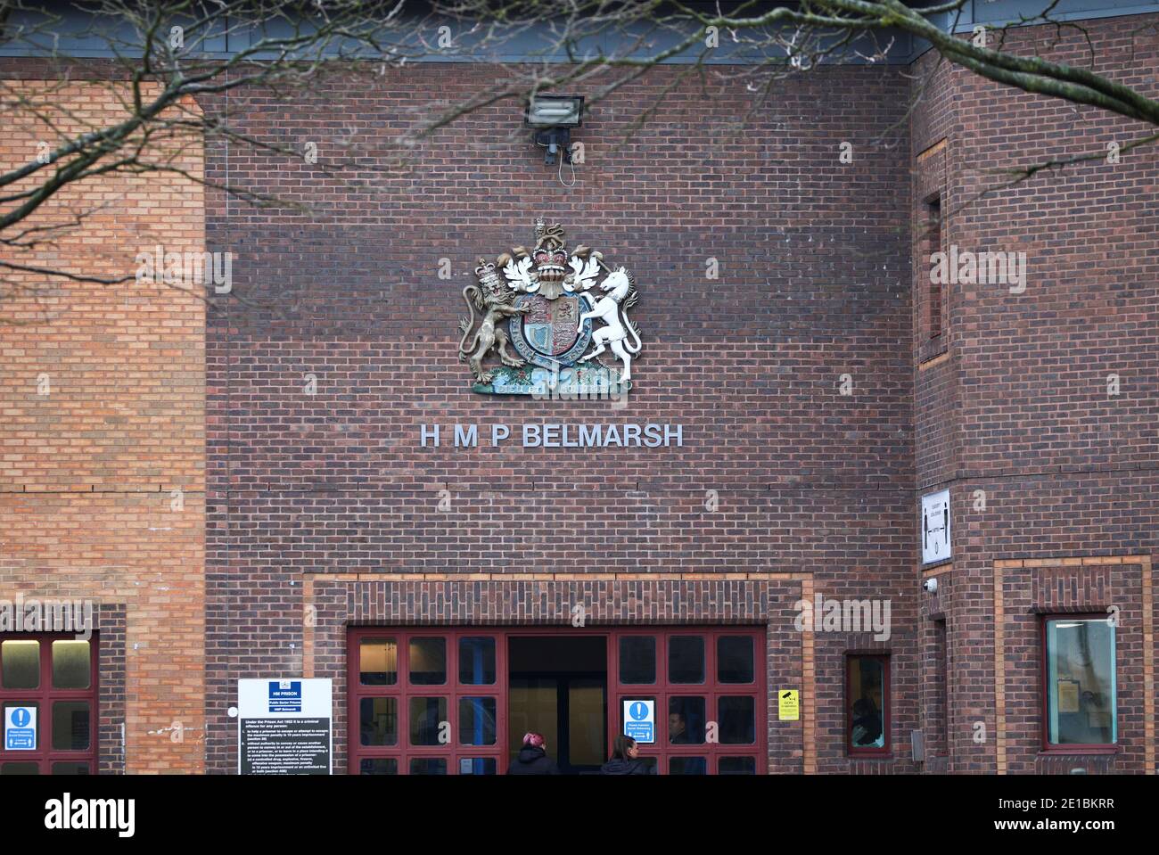 A view of HMP Belmarsh prison, where WikiLeaks founder Julian Assange is held, in London, Britain, January 6, 2021. REUTERS/Tom Nicholson Stock Photo