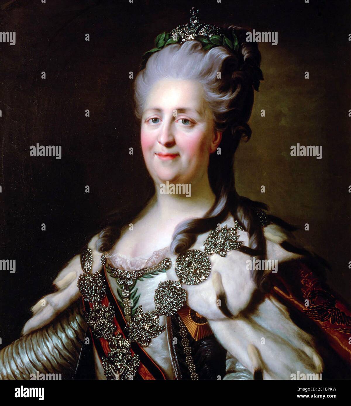 CATHERINE THE GREAT (1729-1796) Empress of All Russia about 1785 Stock Photo