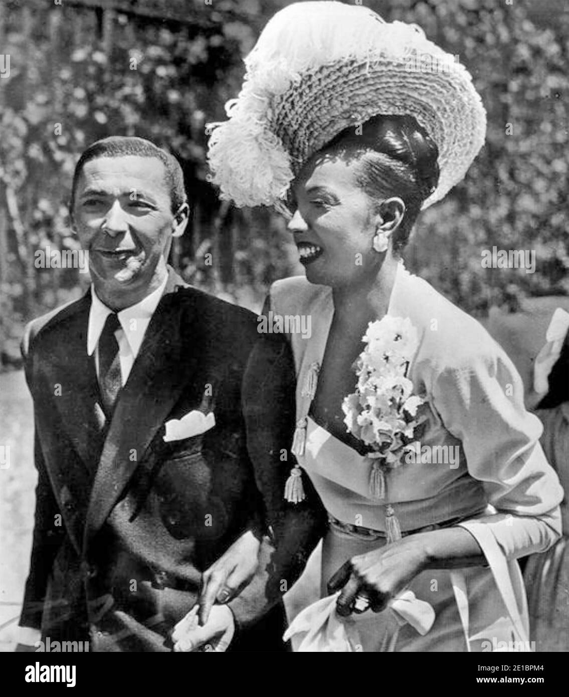 josephine baker 1906 1975 american born french entertainer with her fourth husband french musician jo bouillon in 1952 stock photo alamy