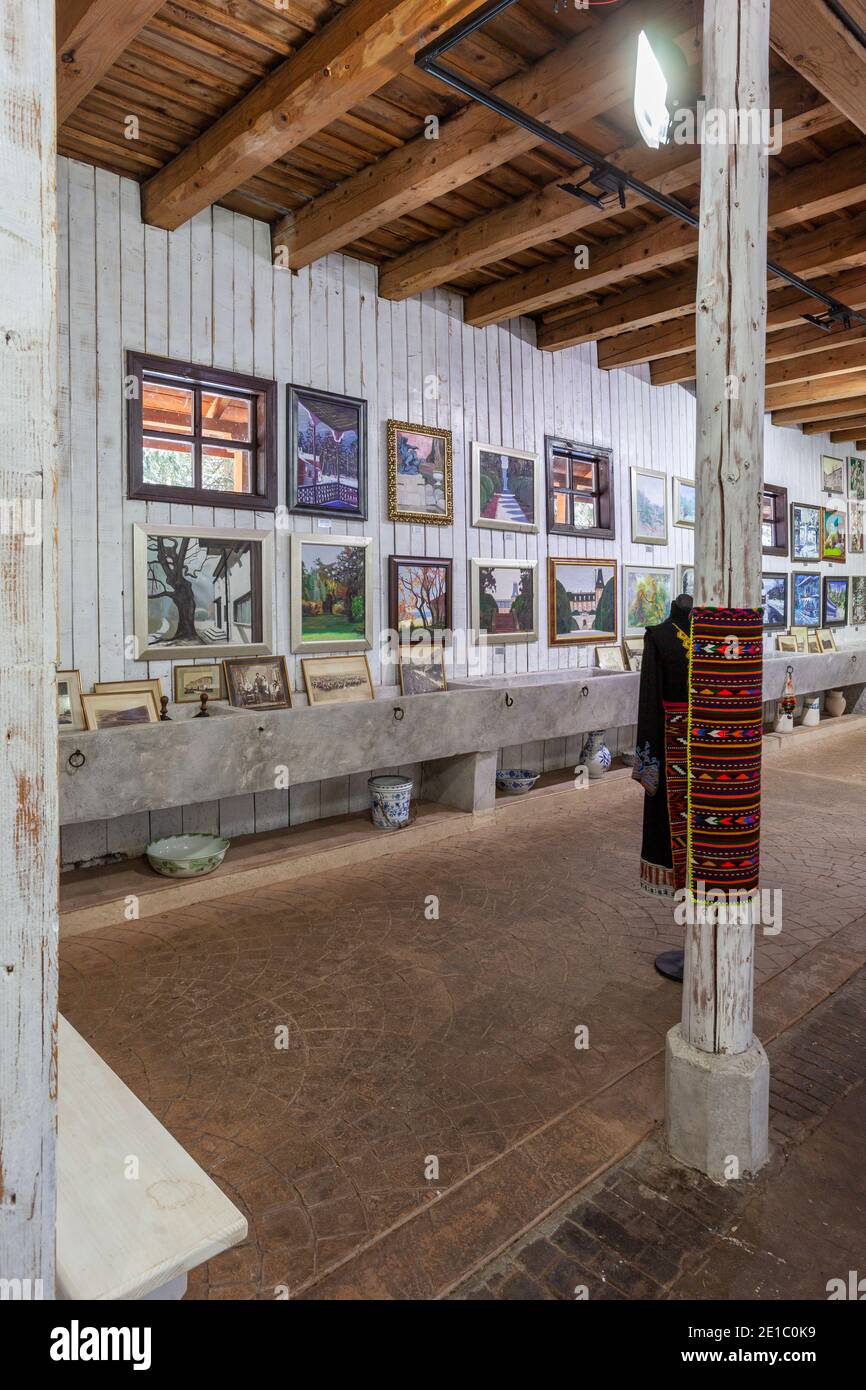 Carska Bistrica, hunting residence of King Boris III of Bulgaria, a former horse stable transformed to gallery, Rila mountain, Borovets resort Stock Photo