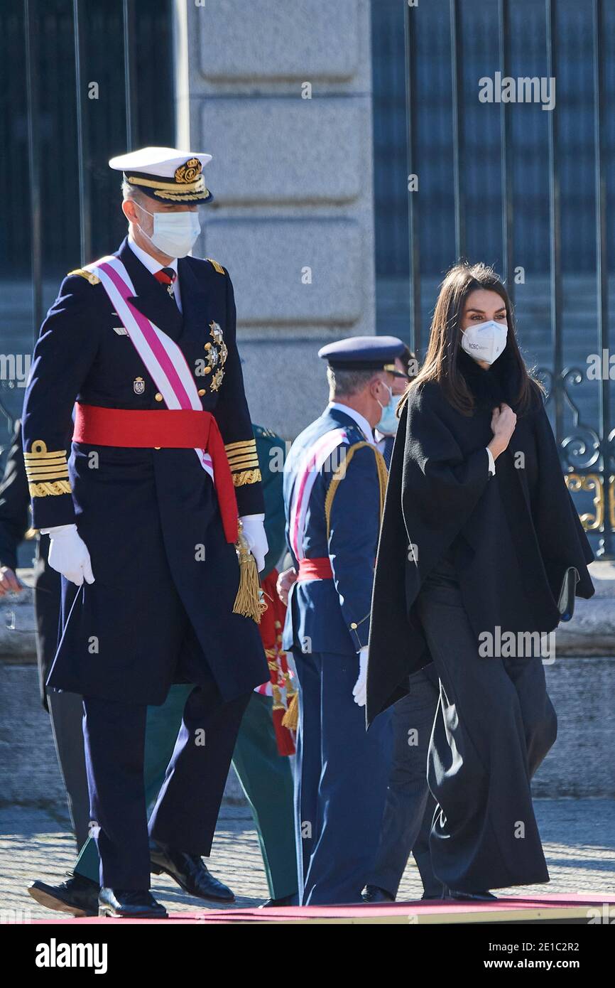 Madrid, Madrid, Spain. 6th Jan, 2021. King Felipe VI of Spain, Queen ...