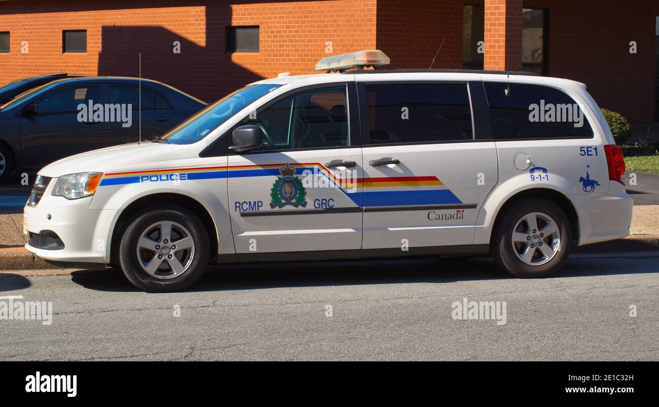 Truro, Canada - May 30, 2018: Royal Canadian Mounted Police vehicle. The RCMP is Canada's federal and national police agency. Stock Photo
