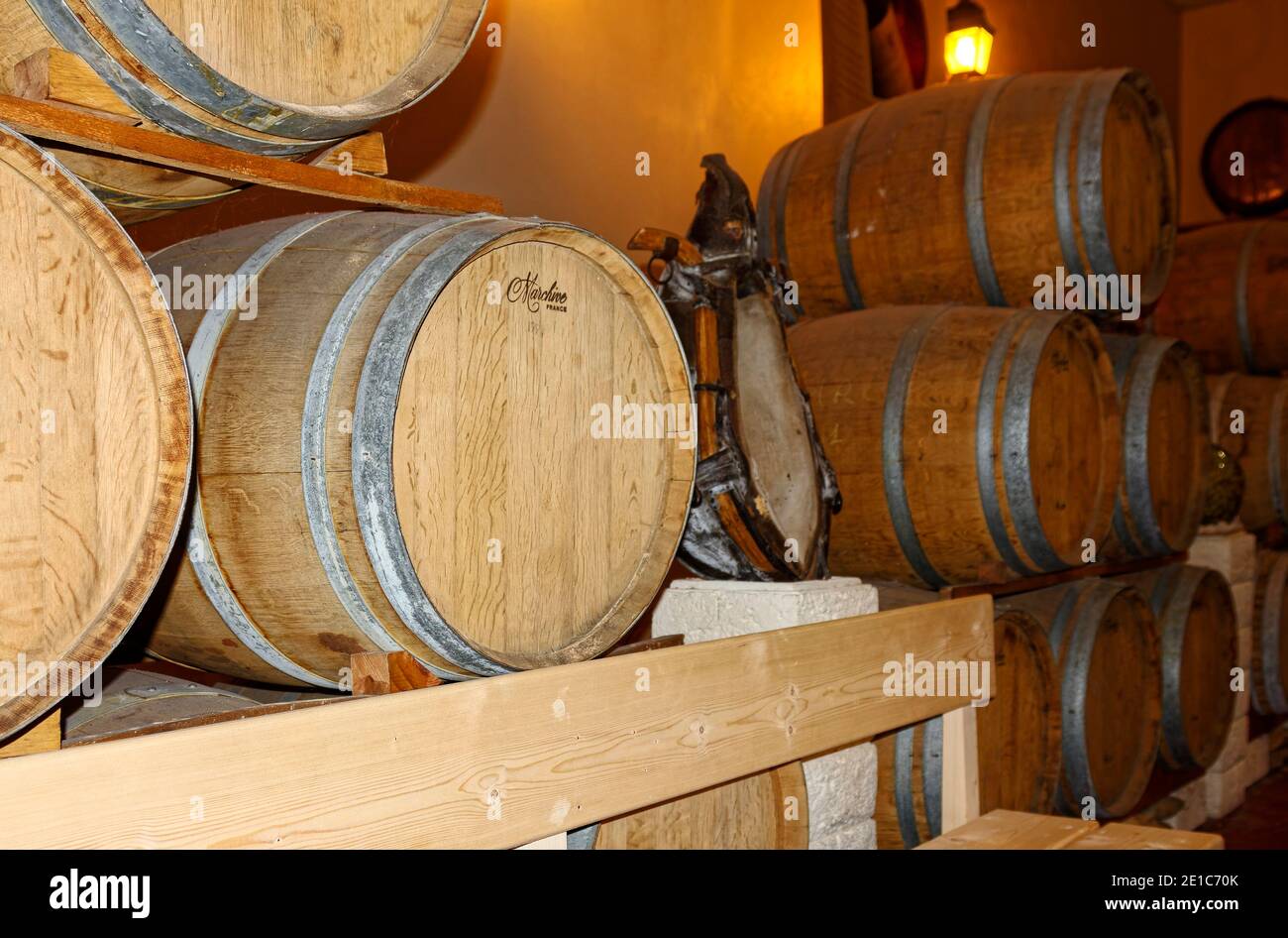 wine cellar, wood barrels, old and new, winery, cellar, wine production