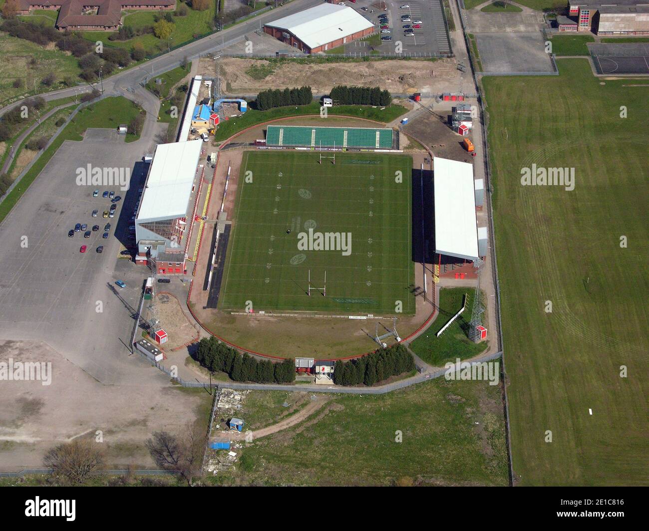 aerial view of Hull Kingston Rover's Craven Park ground  taken in 2007 Stock Photo