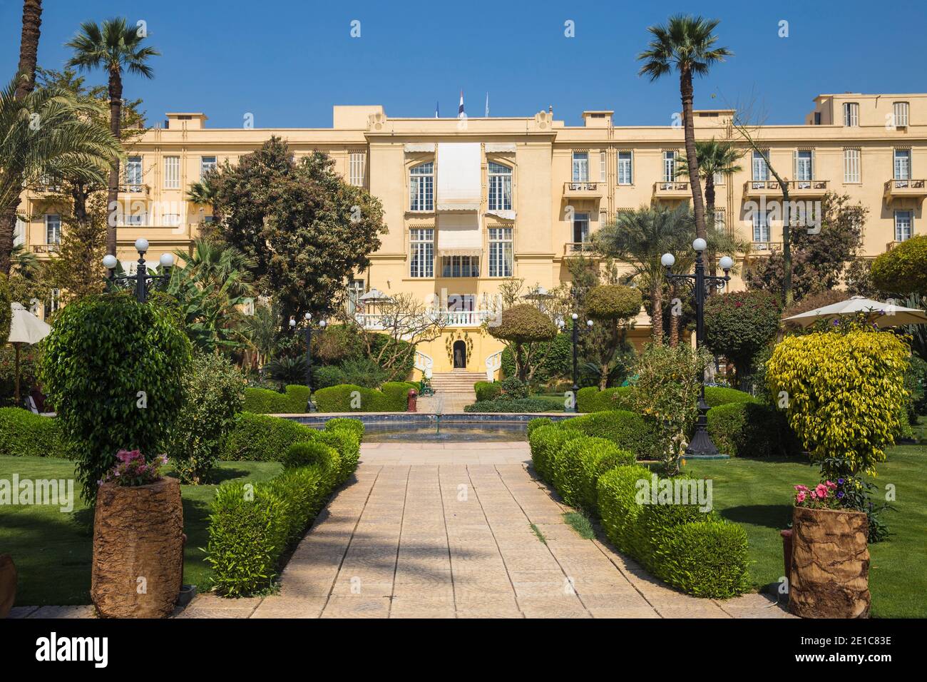 Egypt, Luxor, Garden at the The Winter Palace Hotel Stock Photo Alamy