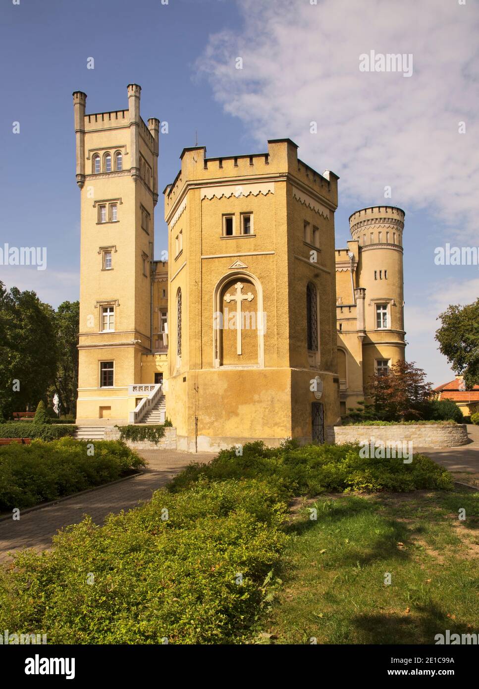 Castle of Narzymski family near Jablonowo Pomorskie.  Poland Stock Photo