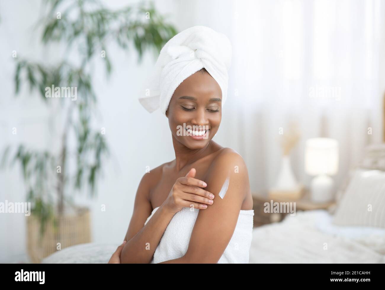 Fresh skin, moisturizing and nutrition for body Stock Photo