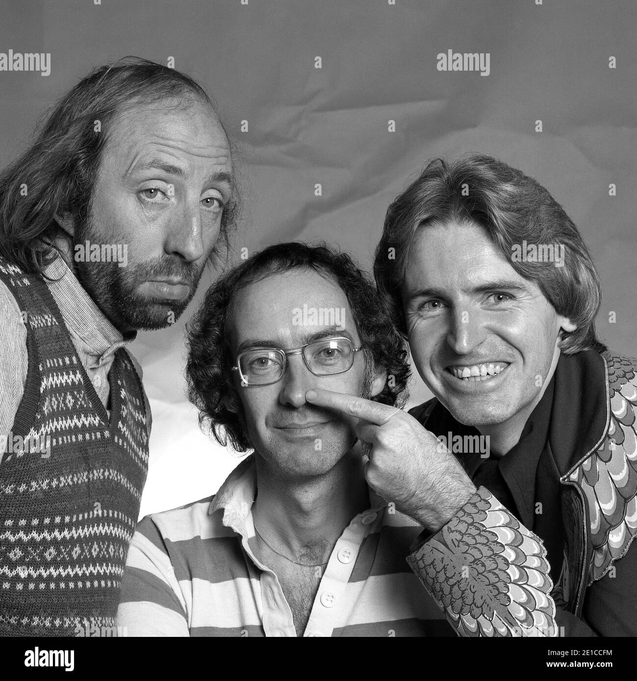 Scaffold. British music act. Roger McGough, John Gorman and Mike McGear.(brother of Paul McCartney. 1976 Stock Photo