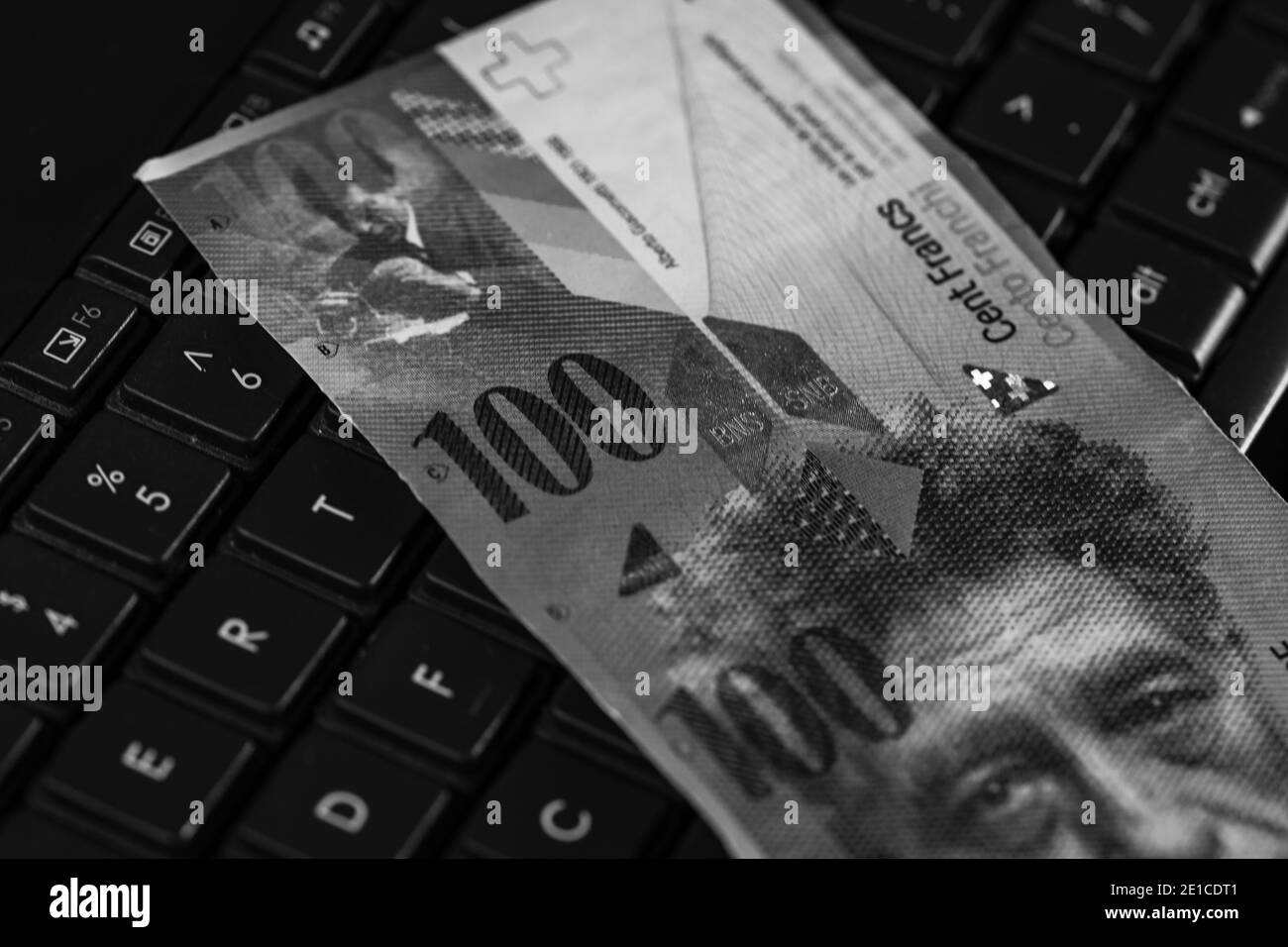 100 franken banknote Black and White Stock Photos & Images - Alamy