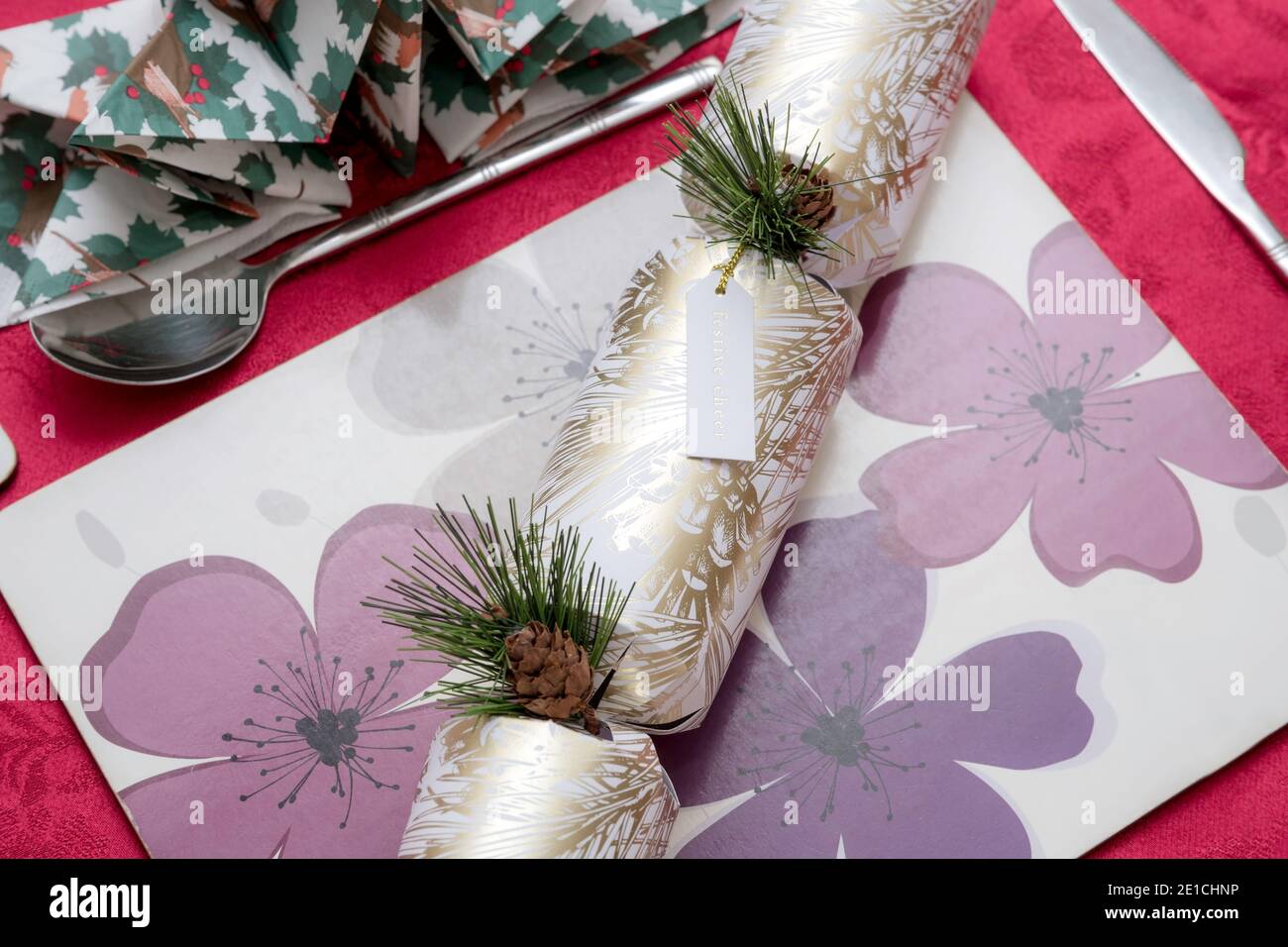 Celebrating christmas home made hi res stock photography and images Alamy