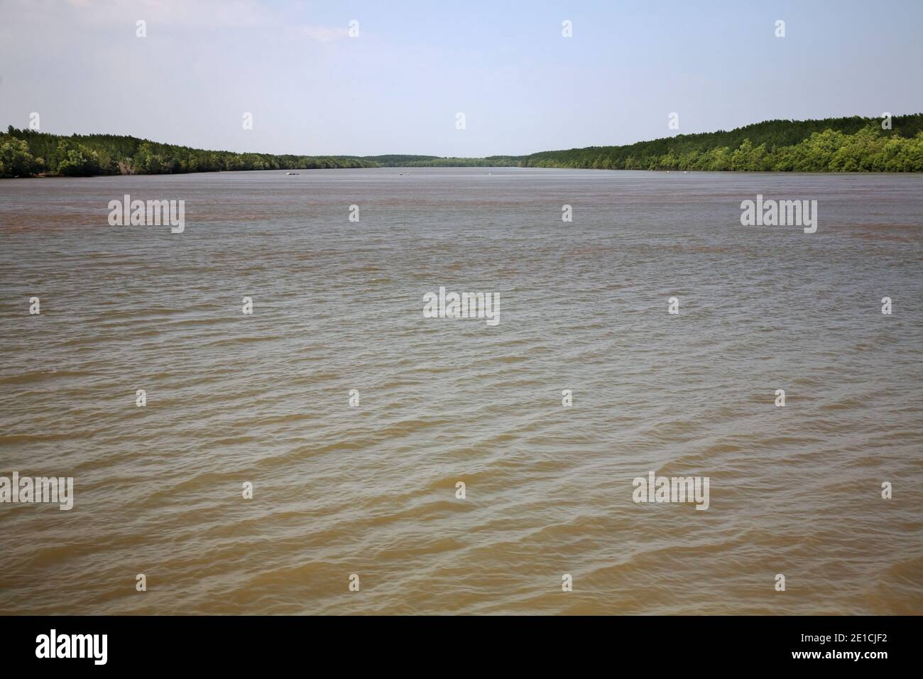 View of Saigon river. Vietnam Stock Photo