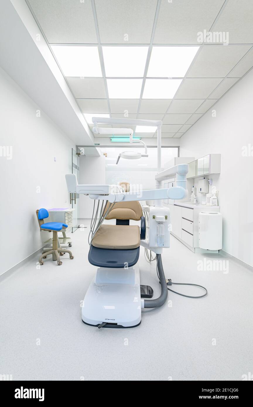 Interior of dentistry medical office, special equipment Stock Photo Alamy