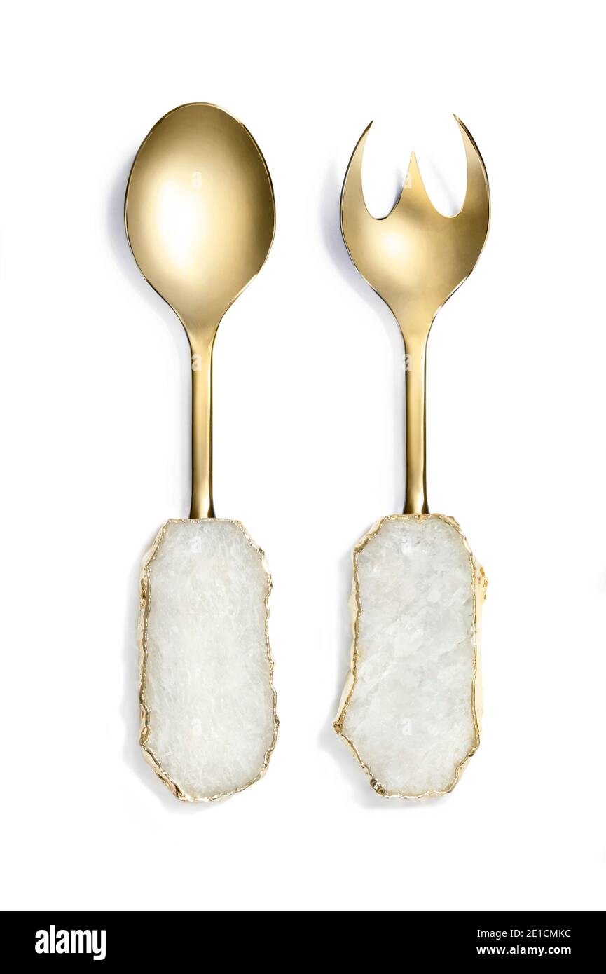 Gold utensils hires stock photography and images Alamy