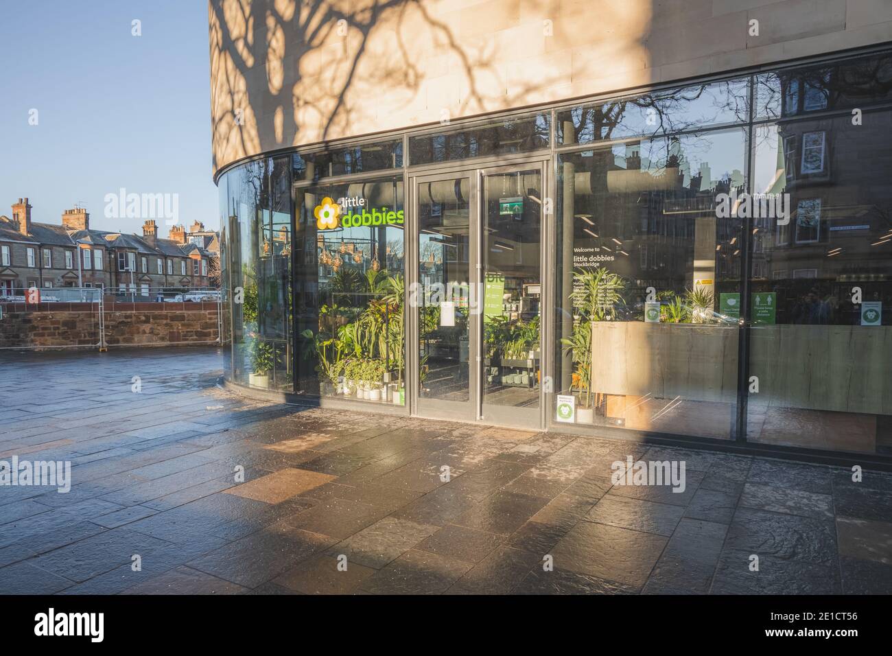Edinburgh, Scotland January 6 2021 Little Dobbies first shop at the