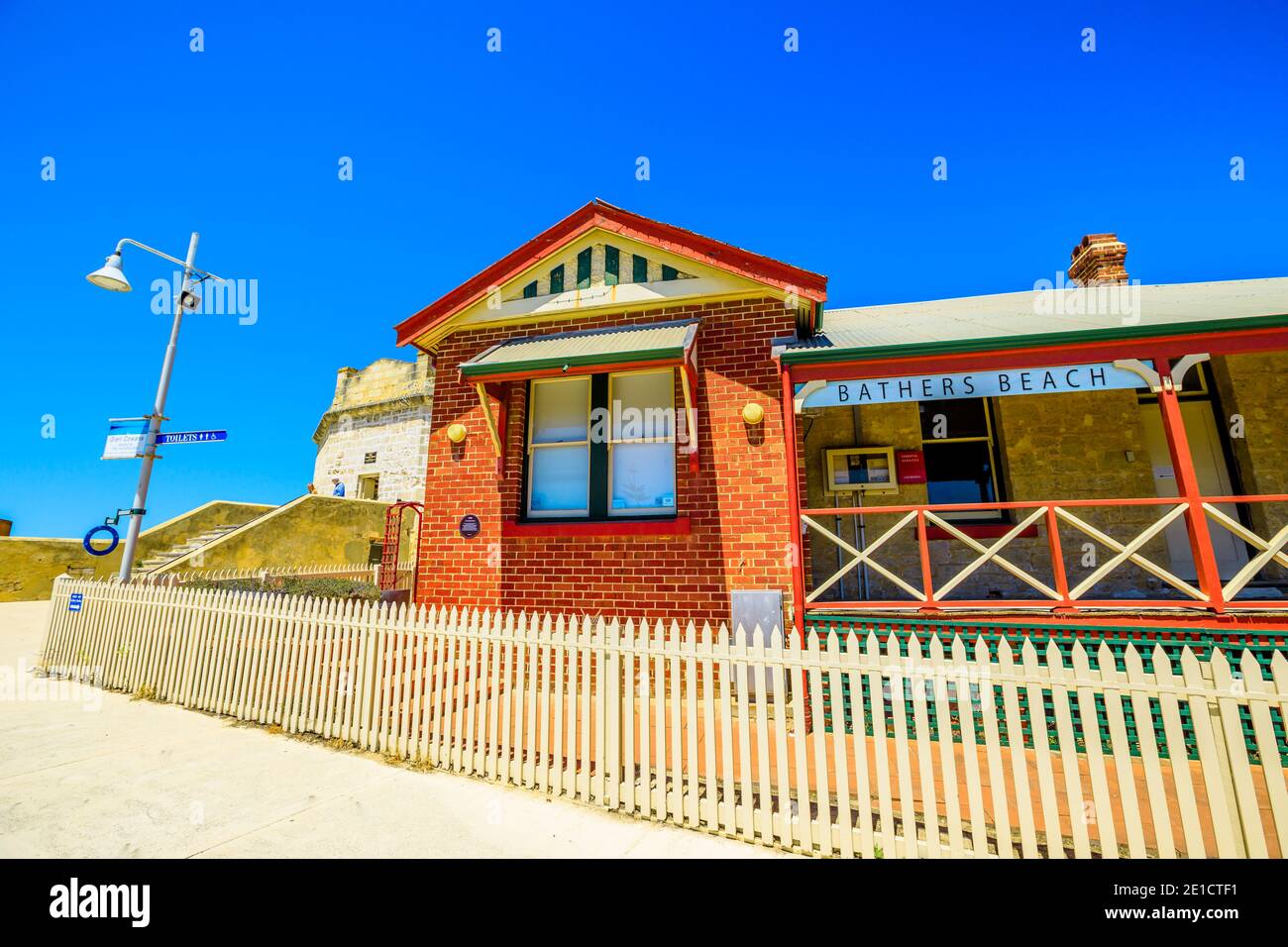 Fremantle, Western Australia, Australia - Jan 2, 2018: Bathers Beach House is a perth's only beachfront restaurant, bar and function space near Stock Photo