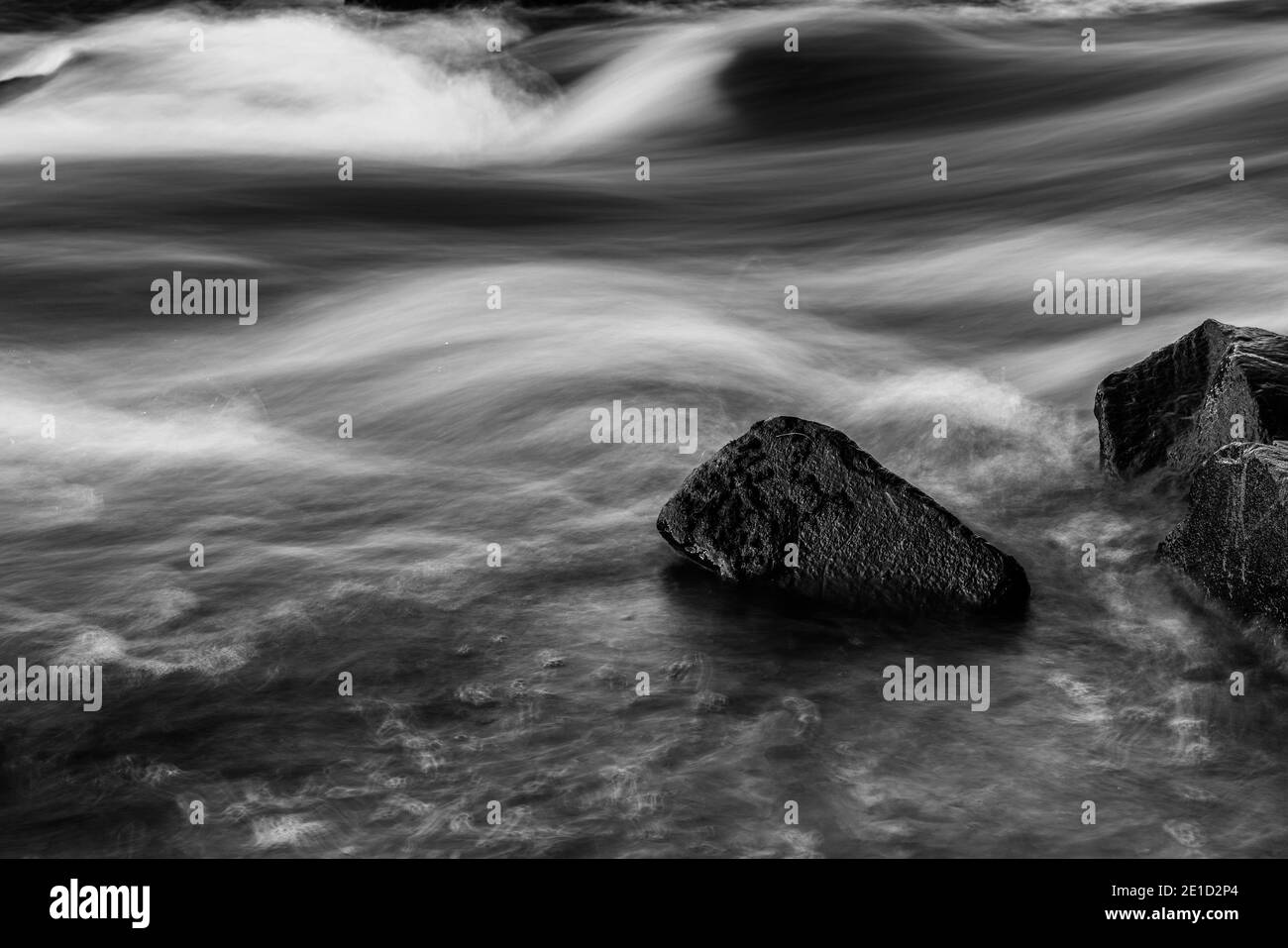 Long exposure water rapid Black and White Stock Photos Images Alamy