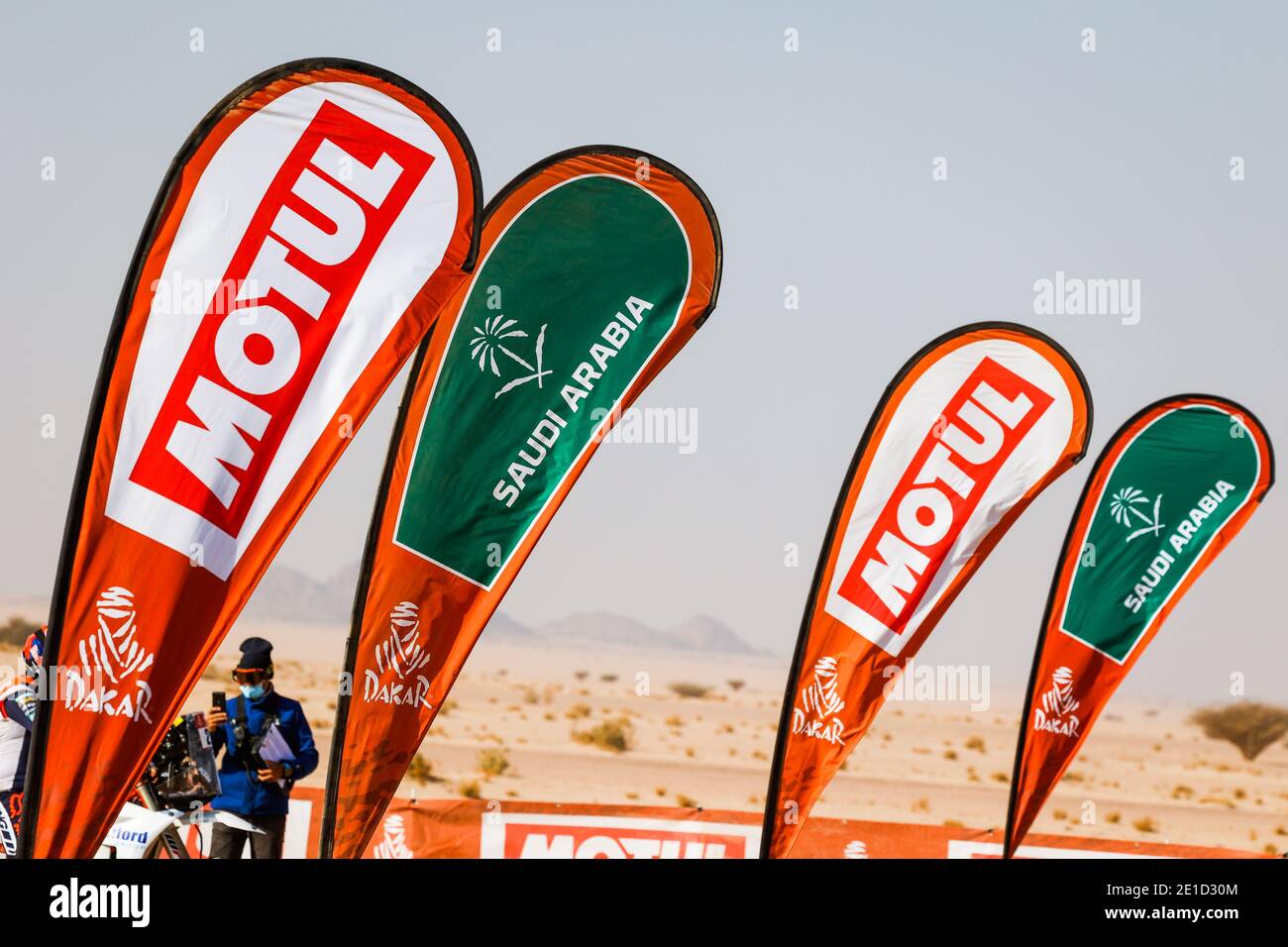 DSS during the 4th stage of the Dakar 2021 between Wadi Al Dawasir and Riyadh, in Saudi Arabia on January 6, 2021 - Photo Florent Gooden / DPPI / LM Stock Photo