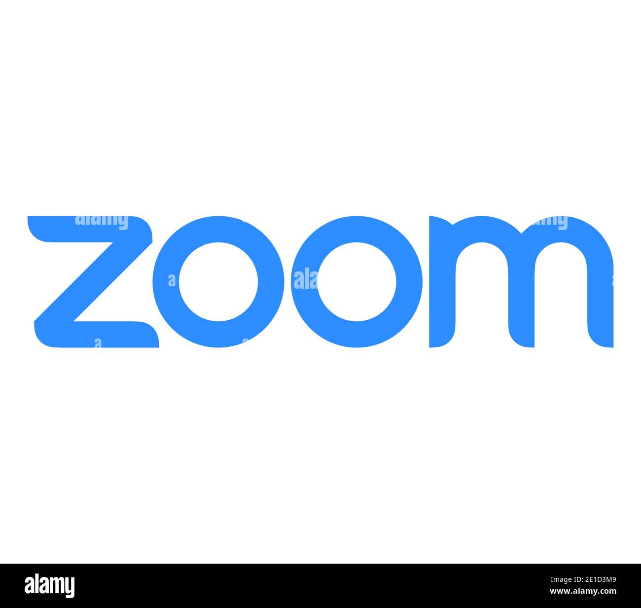 Zoom logo Stock Photo