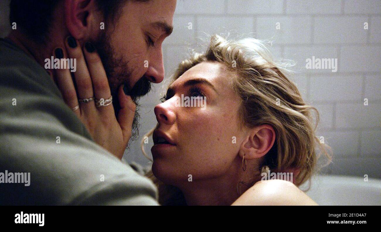 Pieces of a Woman is a 2020 drama film directed by Kornél Mundruczó, from a screenplay by Kata Wéber. It stars Vanessa Kirby, Shia LaBeouf, Molly Parker, Sarah Snook, Iliza Shlesinger, Benny Safdie, Jimmie Fails and Ellen Burstyn. Martin Scorsese serves as an executive producer.   This photograph is for editorial use only and is the copyright of the film company and/or the photographer assigned by the film or production company and can only be reproduced by publications in conjunction with the promotion of the above Film. A Mandatory Credit to the film company is required. The Photographer sho Stock Photo