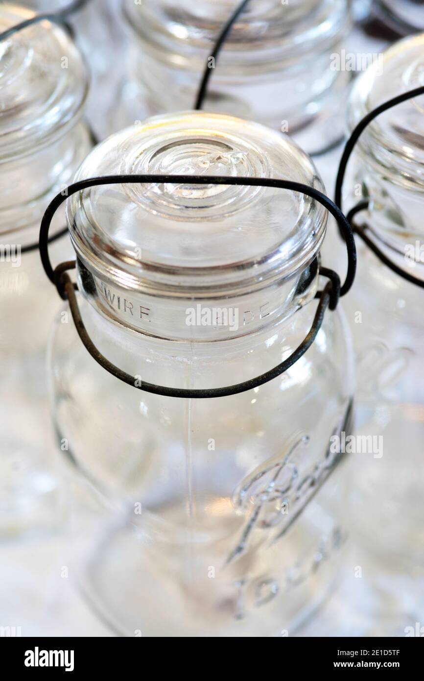 Old Glass Jars, Grahamstown, Eastern Cape, South Africa Stock Photo Alamy