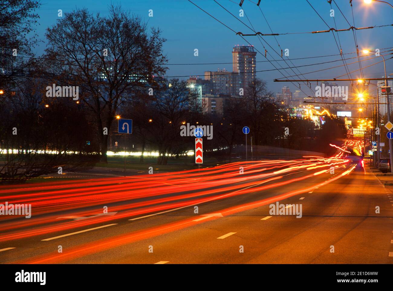 Avenue of Andropov in Kolomenskoye. Moscow. Russia Stock Photo