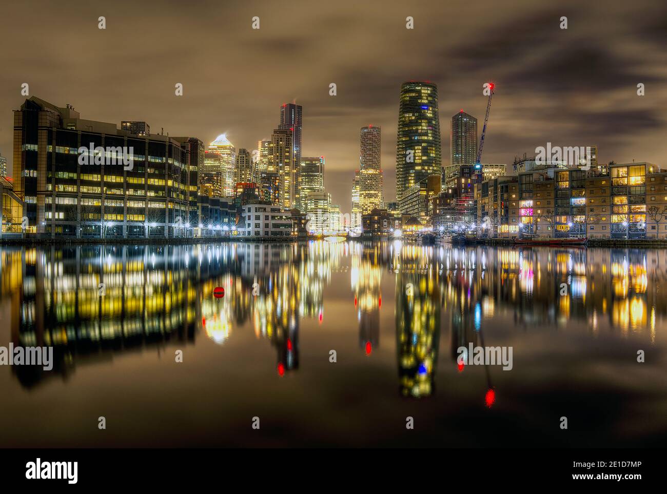 Canary Wharf on the Isle of Dogs in London Stock Photo