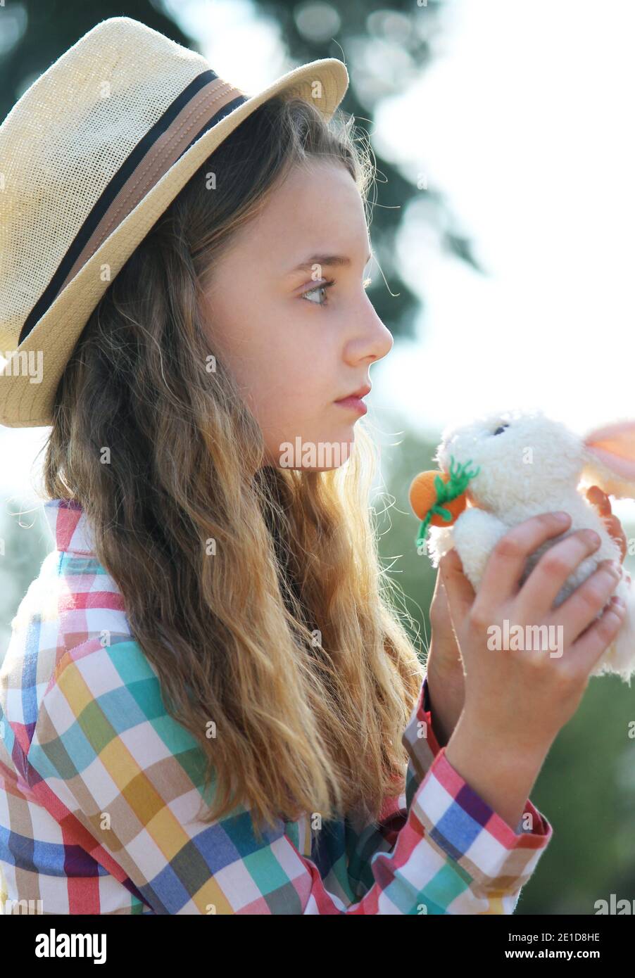 Young girl rabbit hi-res stock photography and images - Alamy