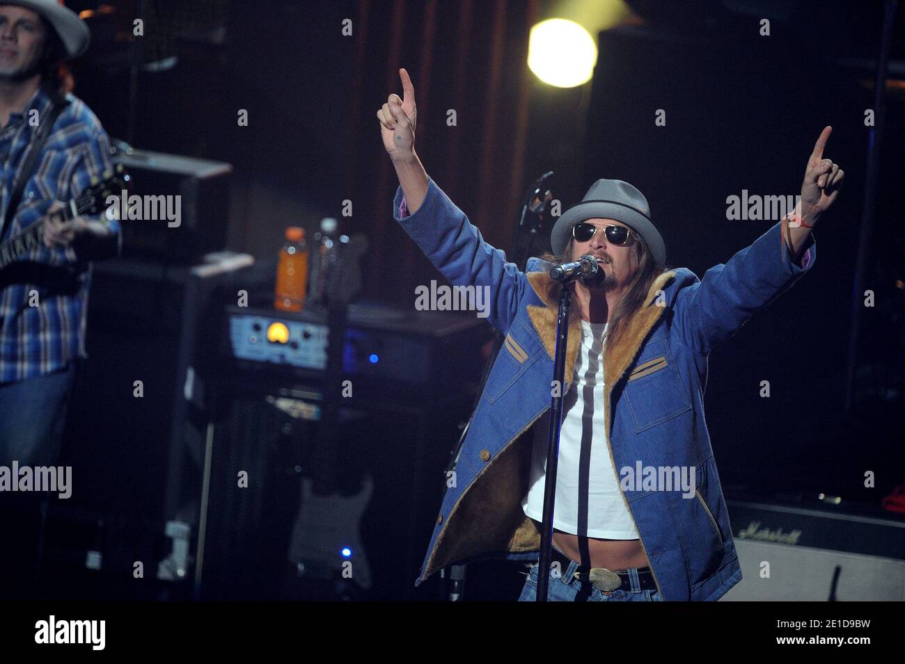 Kid Rock performs live at the VH1 Pepsi Super Bowl Fan Jam at Verizon Theatre in Grand Prairie, Texas on February 3, 2011. Photo by Lionel Hahn/ABACAPRESS.COM Stock Photo