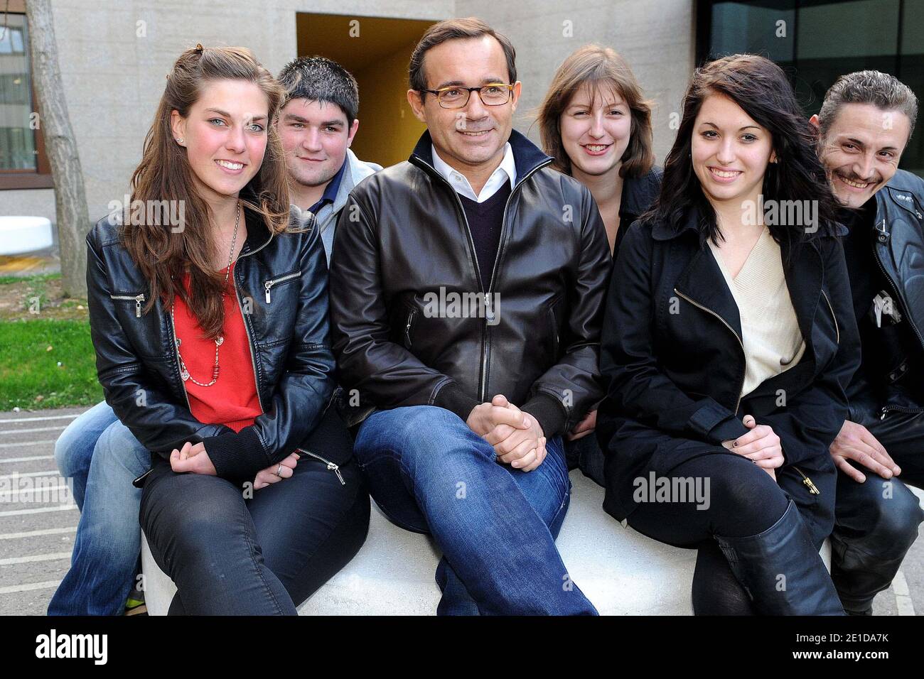 Jean Luc Delarue Camping Car Jean-Luc Delarue meets with youths as part of his 'Delarue Drugs Camping Car  Tour' in Payerne, Switzerland on March 30, 2011. Delarue tours France and  Switzerland in a camping car to inform