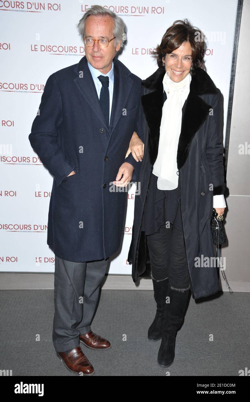 Olivier and Christine Orban attending the premiere of the film 'Le Discours D'Un Roi' held at the Cinema UGC Normandie in Paris, France, on January 4, 2011. Photo Thierry Orban/ABACAPRESS.COM Stock Photo