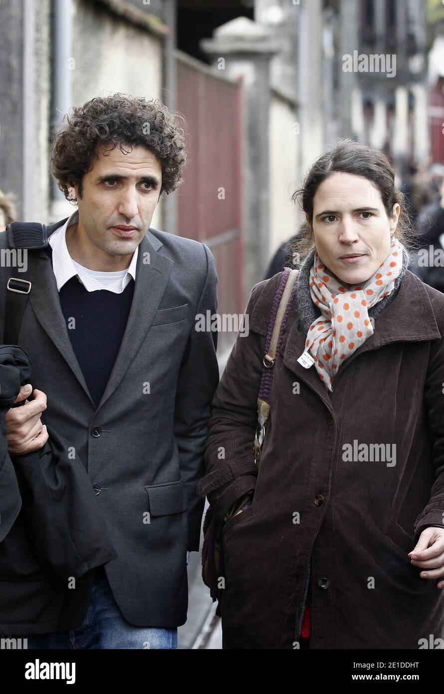 Mazarine Mitterrand Pingeot Daughter of Francois Mitterrand Mazarine Pingeot and her companion Mohamed Ulad-Mohand are pictured during ceremony marking the 15th anniversary of Francois Mitterrand's death in Jarnac, southwestern France, on January 8, 2011. Photo