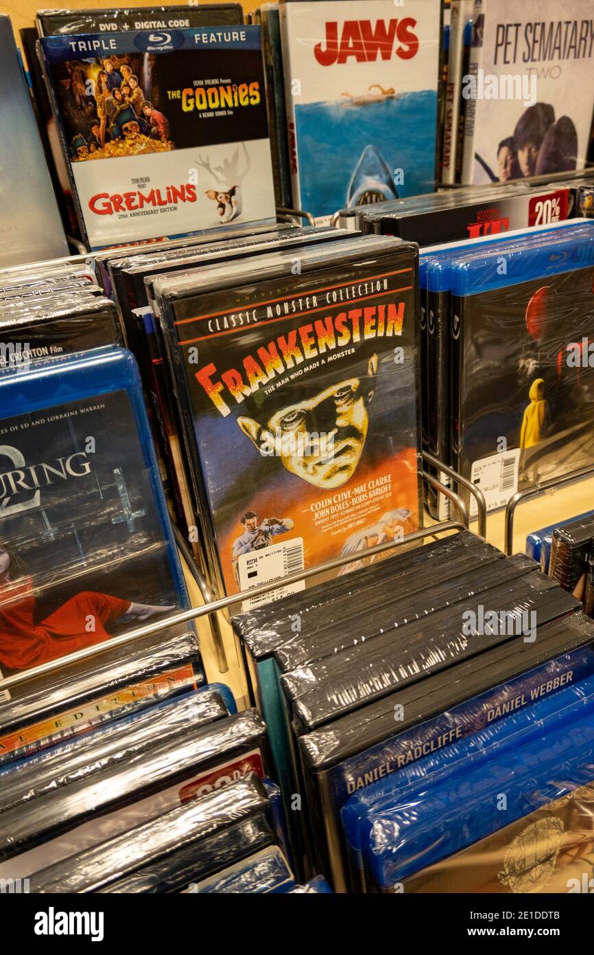 Barnes & Noble Booksellers DVD Display, NYC, USA Stock Photo - Alamy