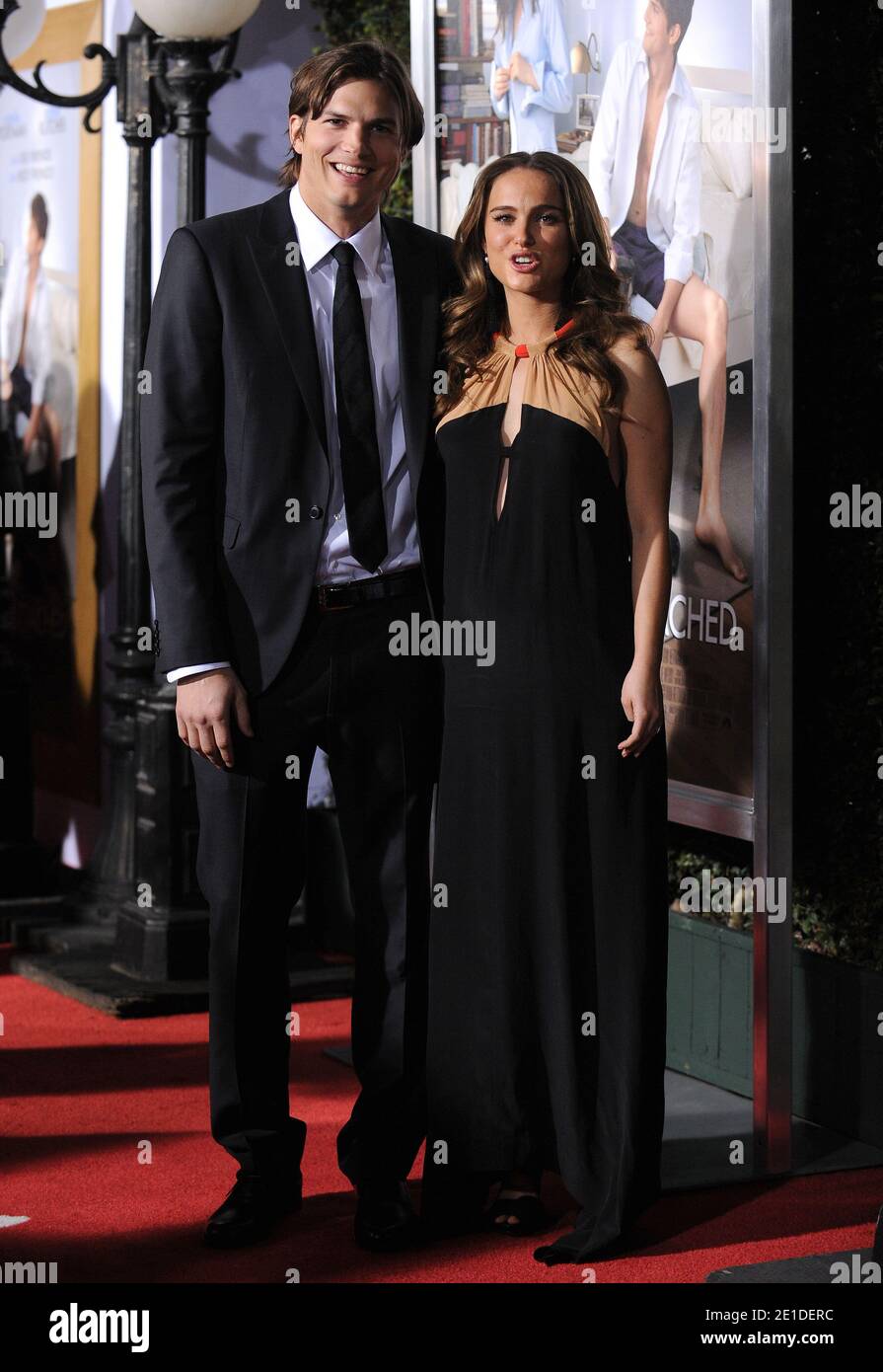 Cast members Ashton Kutcher and Natalie Portman attend the premiere of