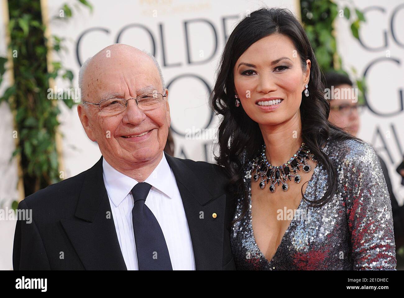 Rupert Murdoch and wife Wendy Murdoch arriving for the 68th Annual