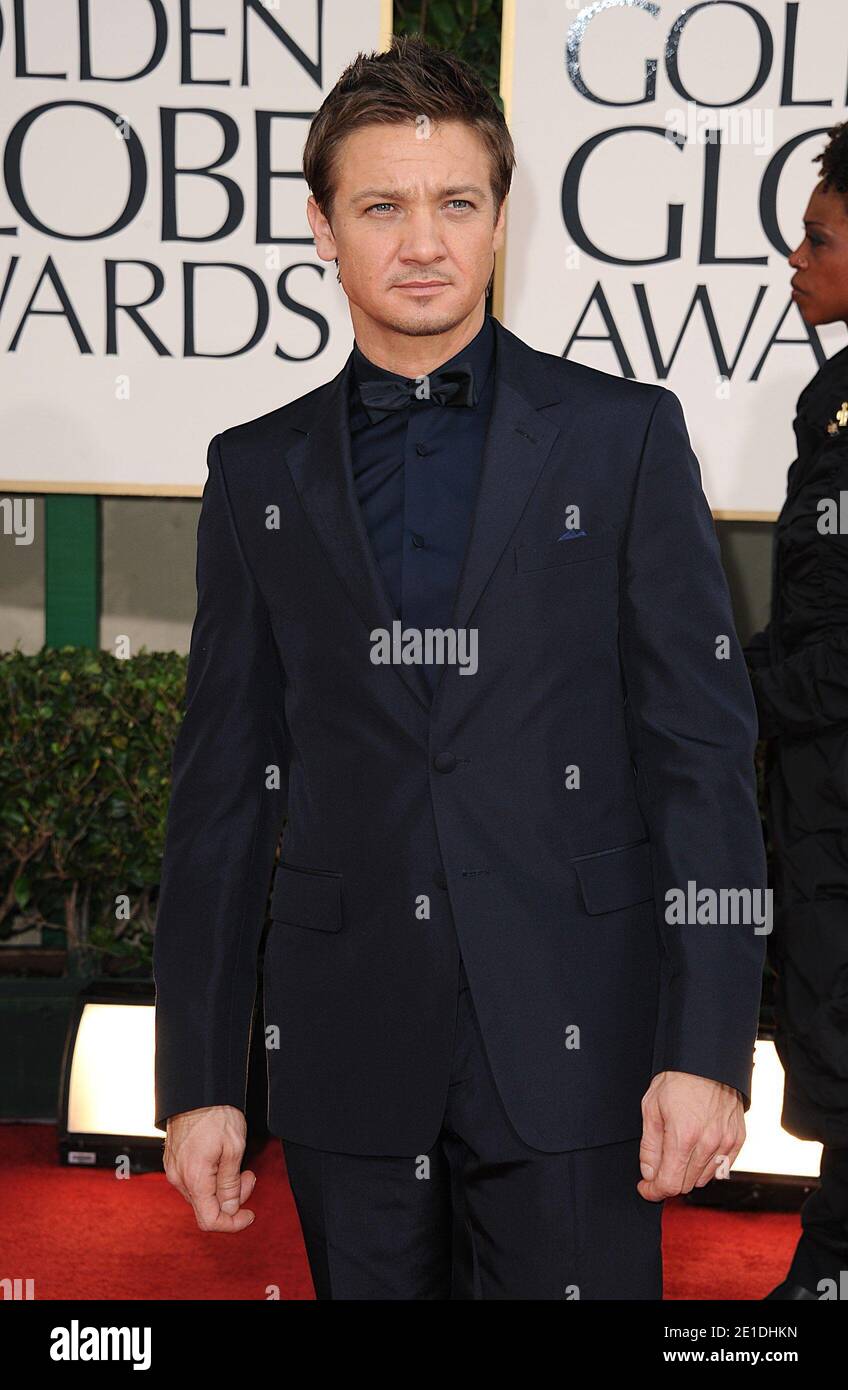 Jeremy Renner arriving for the 68th Annual Golden Globe Awards ceremony