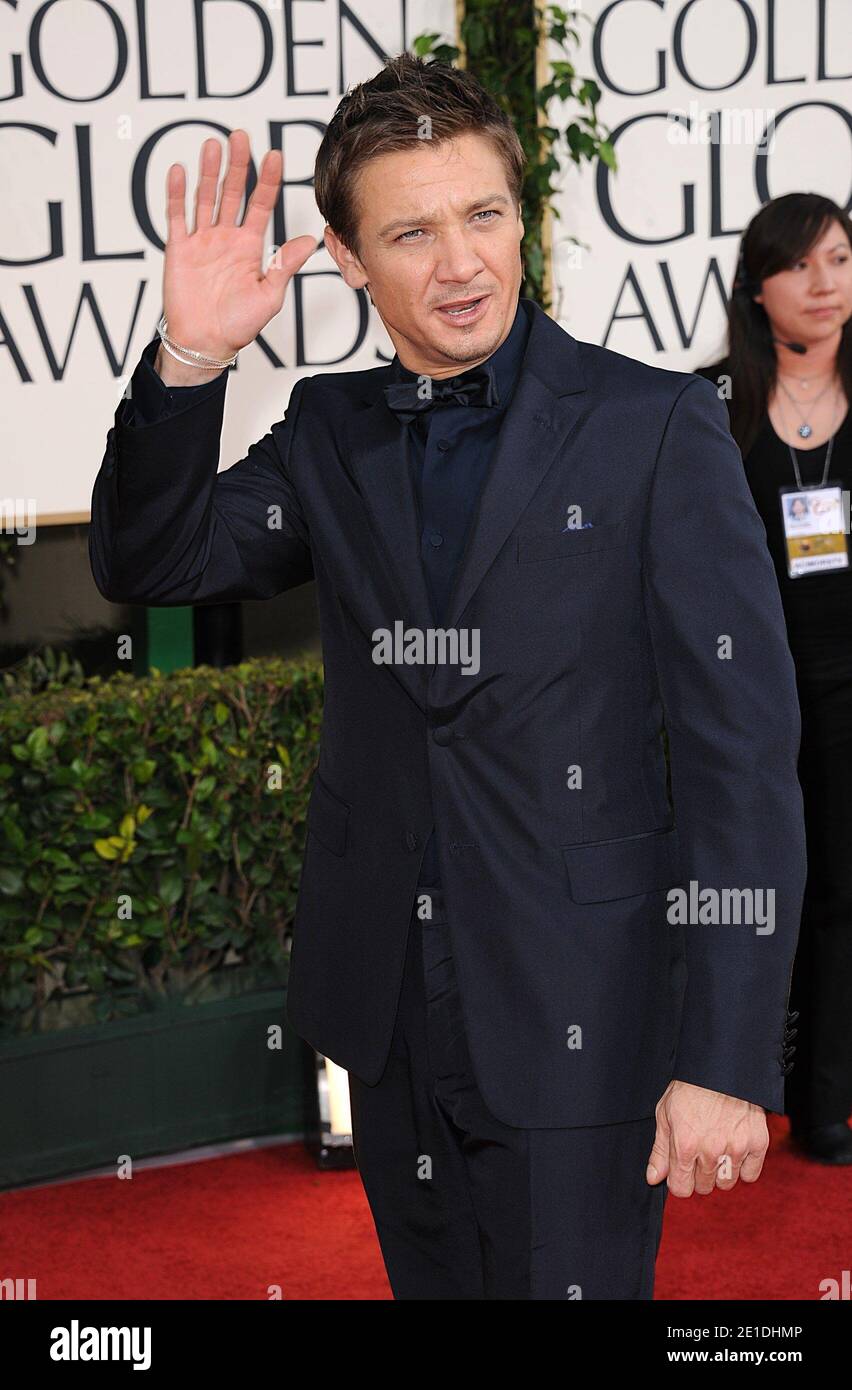 Jeremy Renner Arriving For The 68th Annual Golden Globe Awards Ceremony ...