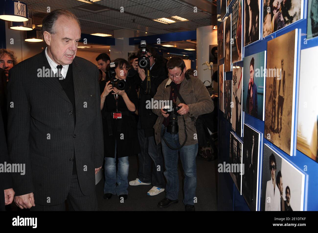 French Culture Minister, Frederic Mitterrand and Cannes Mayor Bernard Brochand innaugurate the MIDEM: The world's music market in Cannes, France on January 23, 2011. Photo by Giancarlo Gorassini/ABACAPRESS.COM Stock Photo