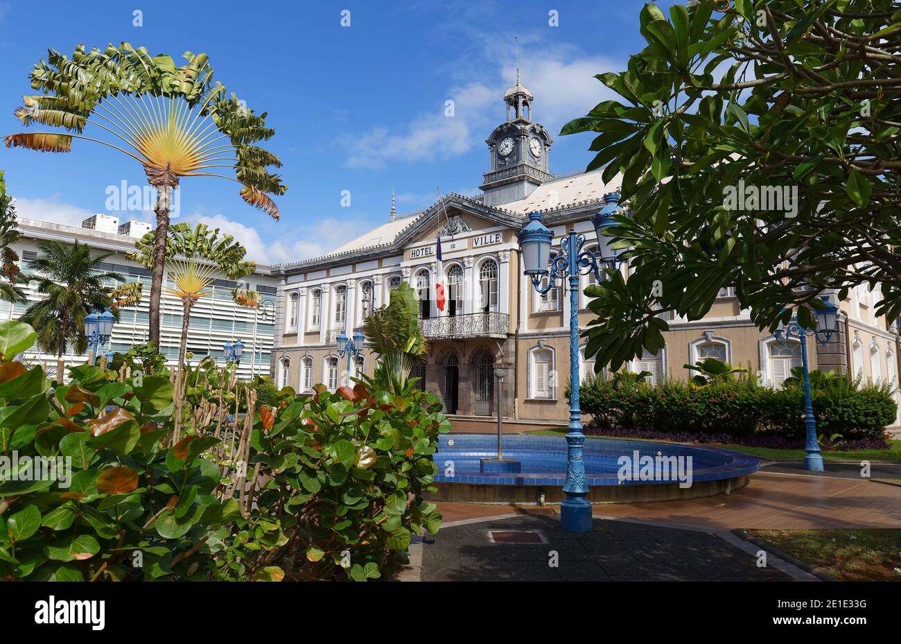 The ancient town hall of FortdeFrance . Fort de France is the capital of Martinique island