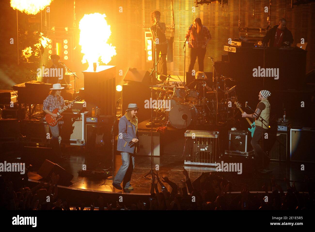 Kid Rock performs live at the VH1 Pepsi Super Bowl Fan Jam at Verizon Theatre in Grand Prairie, Texas on February 3, 2011. Photo by Lionel Hahn/ABACAPRESS.COM Stock Photo