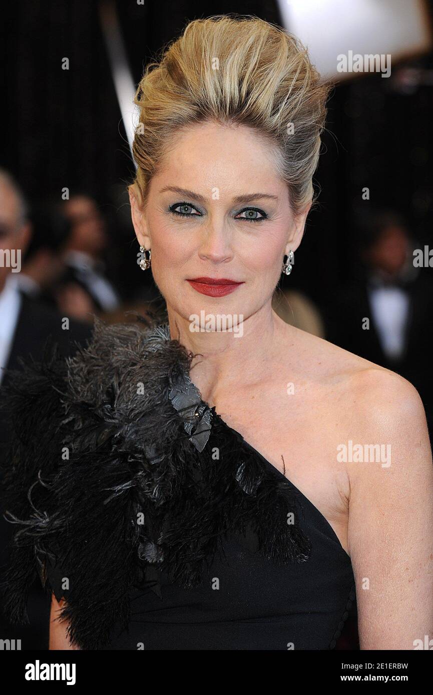 Sharon Stone arrives at the 83rd Annual Academy Awards, held at the ...