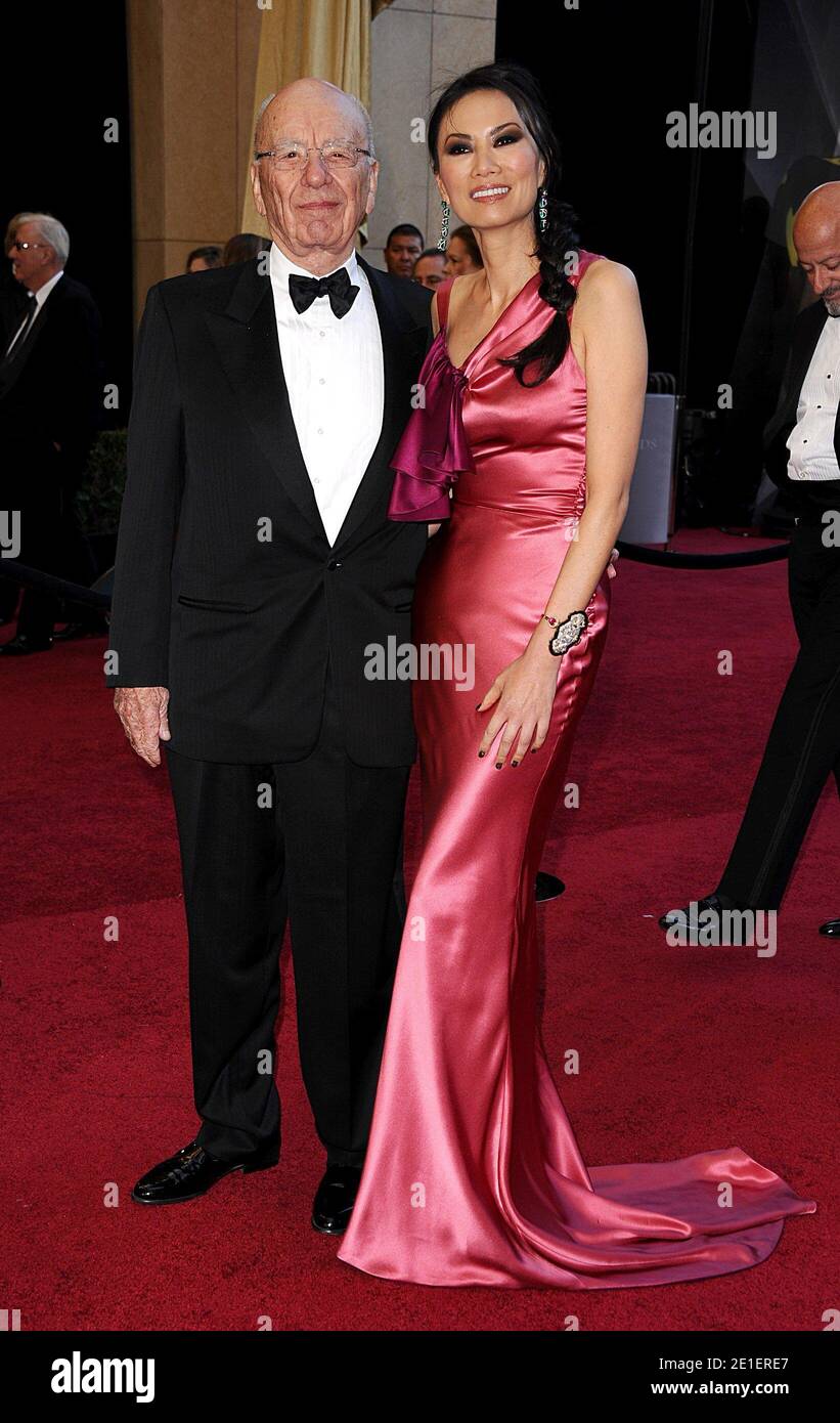 Rupert Murdoch and wfe Wendi arrives at the 83rd Annual Academy Awards, held at the Kodak Theatre in Los Angeles, CA, USA on February 27, 2011. Photo by Lionel Hahn/ABACAUSA.COM Stock Photo