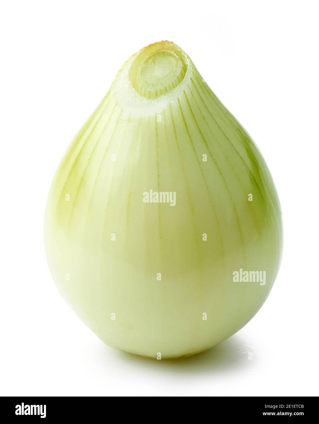 raw peeled onion isolated on white background Stock Photo - Alamy