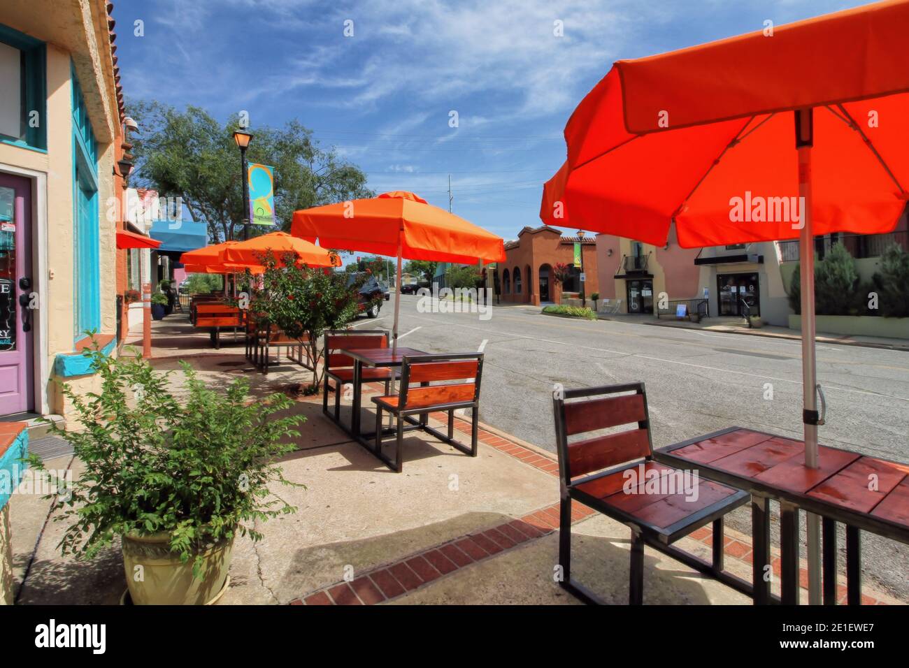 Orange Umbrellas High Resolution Stock Photography And Images Alamy