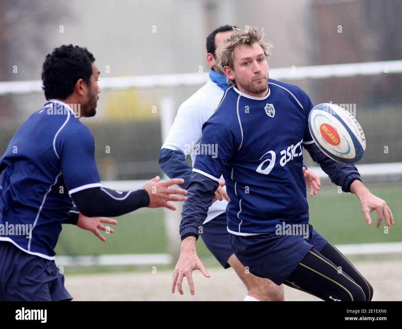 SU Agen's Jamie Robinson during a Rugby Training Session at Armandie ...