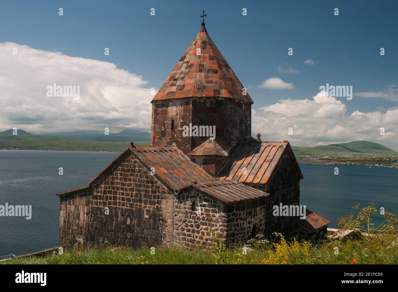 Sevanavank (Sevan Monastery) above Lake Sevan, Armenia Stock Photo
