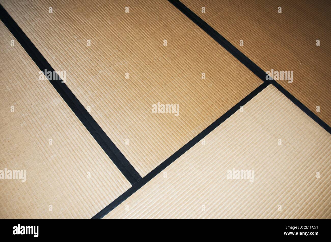 Tatami mat floors in a traditional Japanese building, Takayama Stock