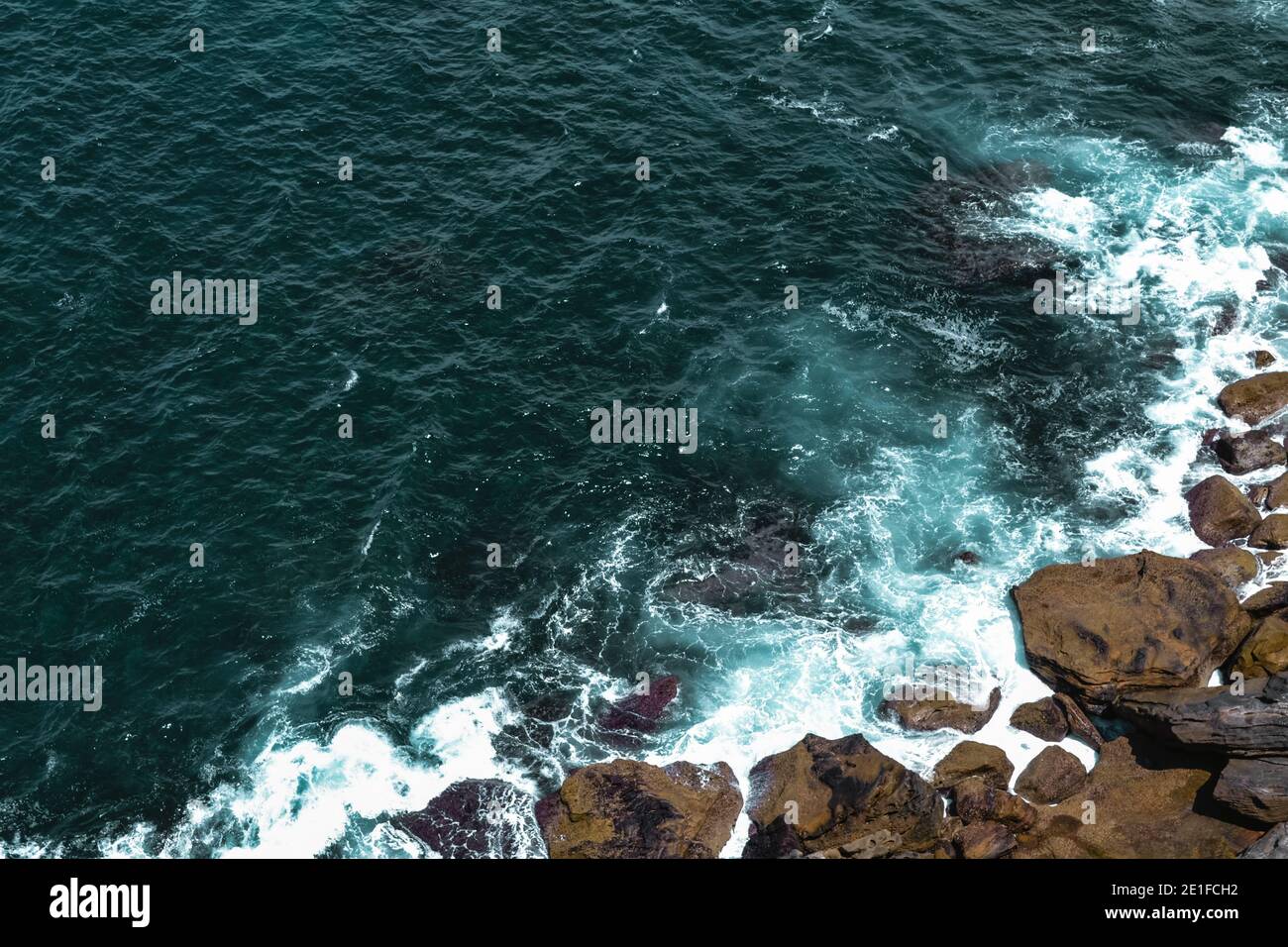 Australian coastal cliffside ocean views Stock Photo